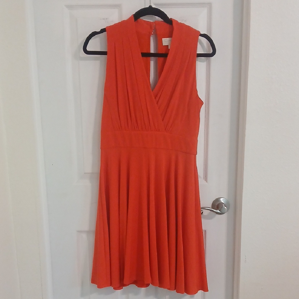 Jessica Simpson Orange Fit and Flare Mini Dress
